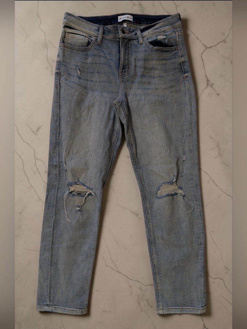 Studio Blue Distressed Jeans - Size 8